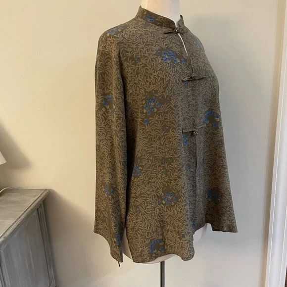 VTG KRIZIA SILK KIMONO TOP BLOUSE SIZE 42